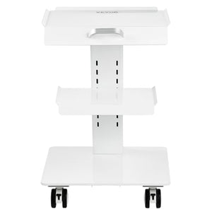 Trolley Cart with Swivel Wheels, 3-Layer Mobile Esthetician Cart, Steel Metal Rolling Tray for Lab, Clinic, Beauty and Salon, 220 lbs Weight Capacity