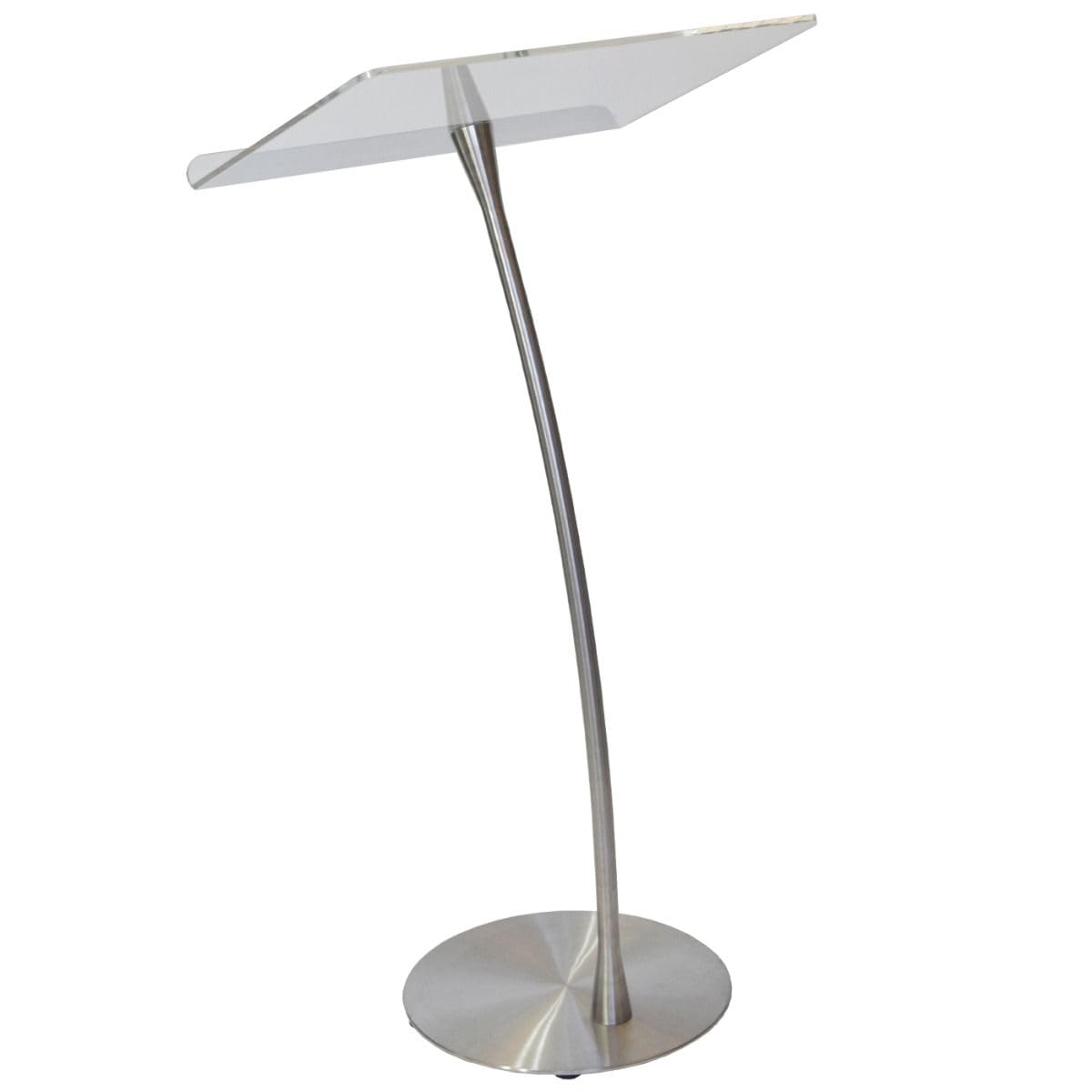 Arc 1 Stainless Steel and Acrylic Podium, Pulpit or Lectern