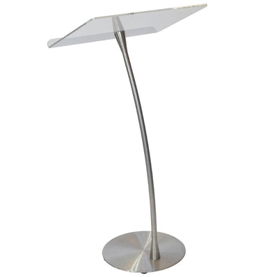 Arc 1 Stainless Steel and Acrylic Podium, Pulpit or Lectern