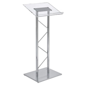 Modern & Stylish Acrylic and Chrome Podium (43.4