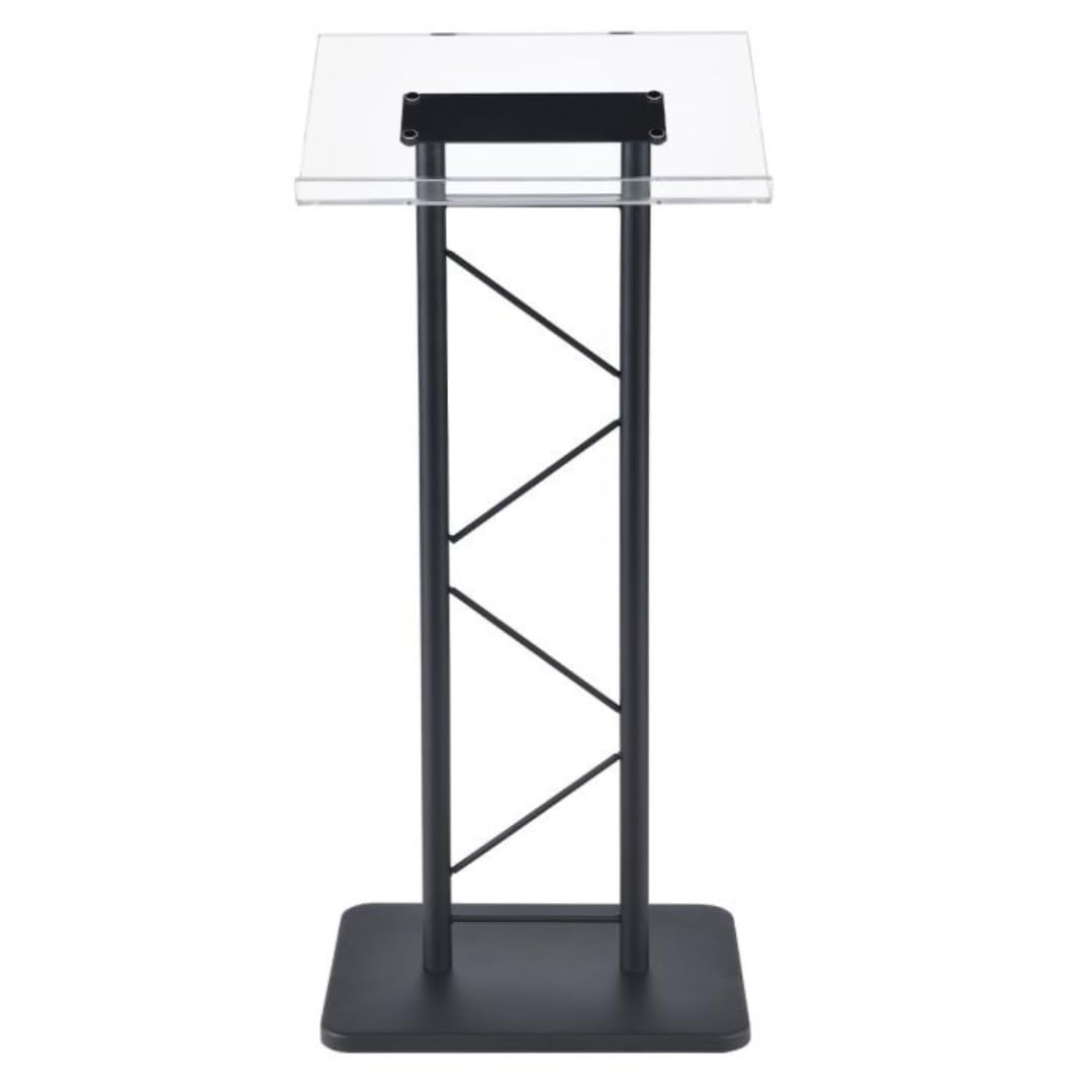 Modern & Stylish Acrylic and Metal Podium (43.4" Height)