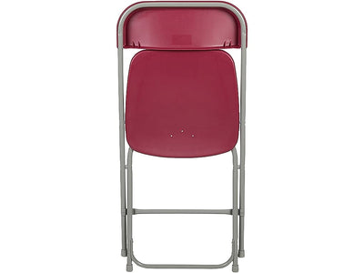 Hercules™ Series Plastic Folding Chair - Red - 2 Pack 650LB Weight Capacity Comfortable Event Chair - Lightweight Folding Chair