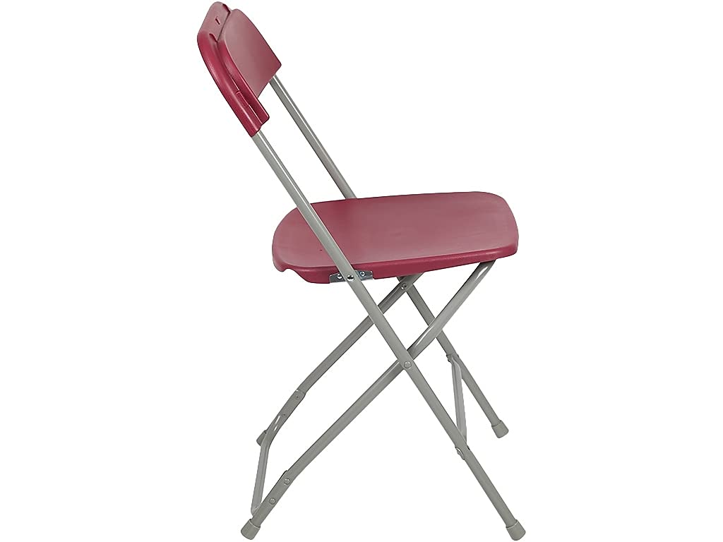 Hercules™ Series Plastic Folding Chair - Red - 2 Pack 650LB Weight Capacity Comfortable Event Chair - Lightweight Folding Chair