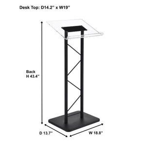 Modern & Stylish Acrylic and Metal Podium (43.4