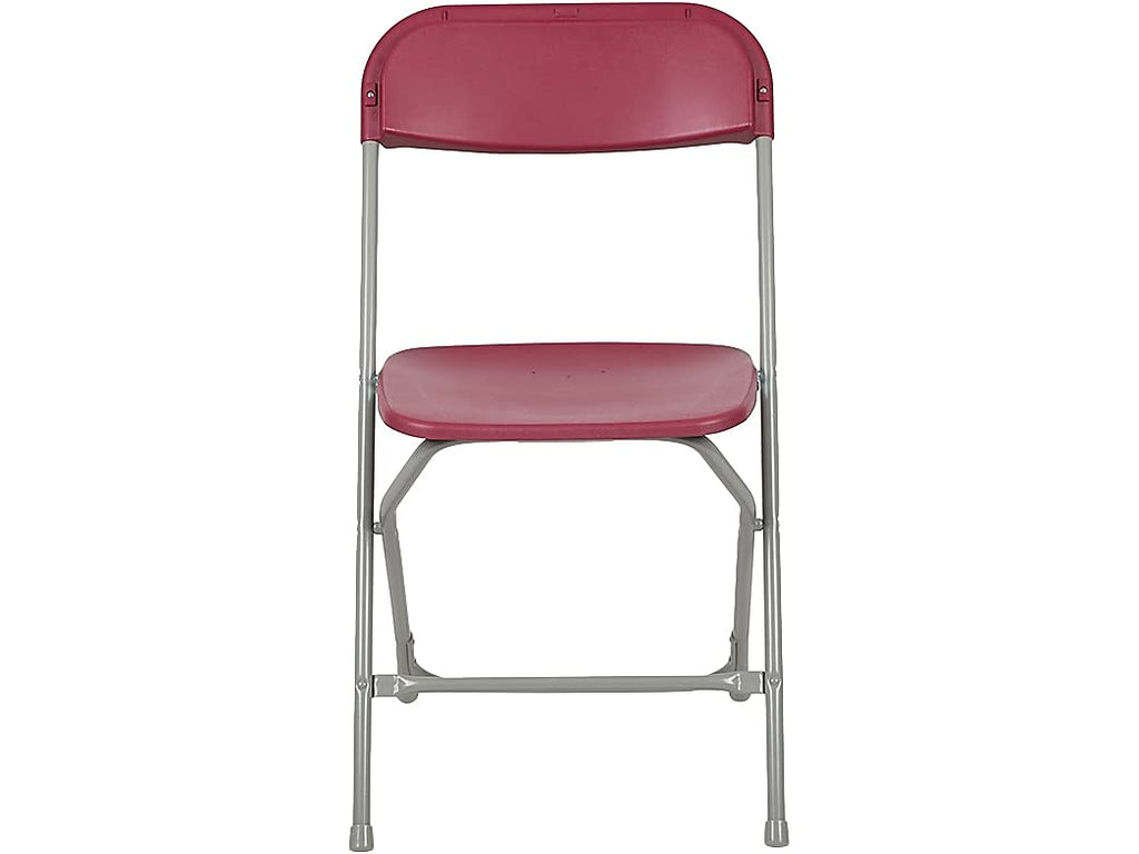 Hercules™ Series Plastic Folding Chair - Red - 2 Pack 650LB Weight Capacity Comfortable Event Chair - Lightweight Folding Chair