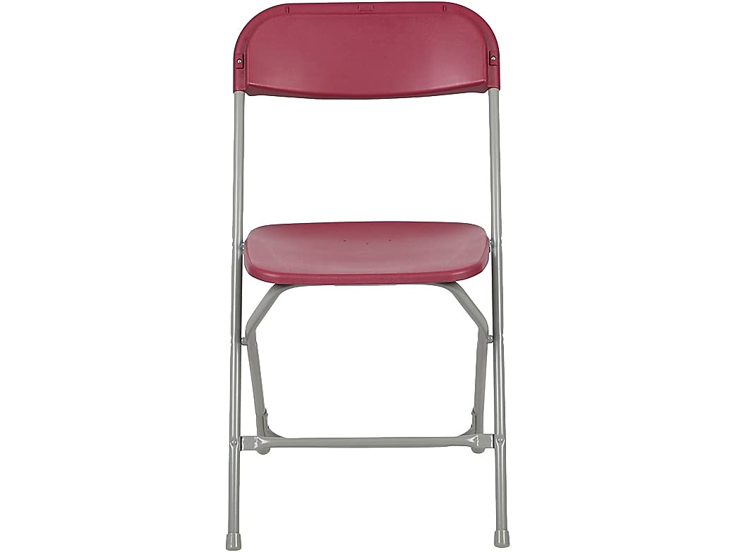 Hercules™ Series Plastic Folding Chair - Red - 2 Pack 650LB Weight Capacity Comfortable Event Chair - Lightweight Folding Chair