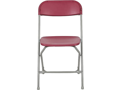 Hercules™ Series Plastic Folding Chair - Red - 2 Pack 650LB Weight Capacity Comfortable Event Chair - Lightweight Folding Chair