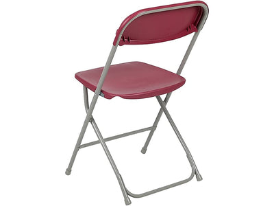 Hercules™ Series Plastic Folding Chair - Red - 2 Pack 650LB Weight Capacity Comfortable Event Chair - Lightweight Folding Chair