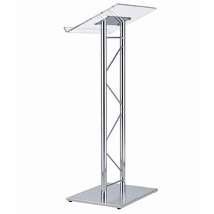 Modern & Stylish Acrylic and Chrome Podium (43.4