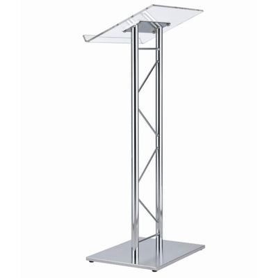 Modern & Stylish Acrylic and Chrome Podium (43.4