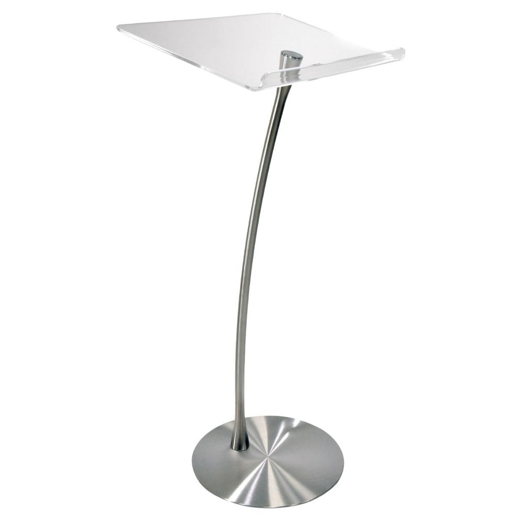 Arc 1 Stainless Steel and Acrylic Podium, Pulpit or Lectern