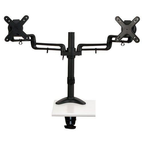 Dual LCD Display Desk Mount Swivel Tilt for 13 to 27-Inches Flat Screen TV (DDR1327SDFC)