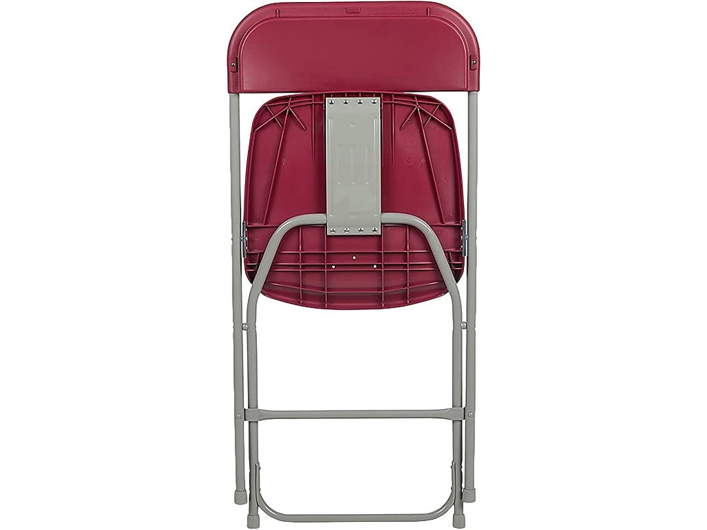 Hercules™ Series Plastic Folding Chair - Red - 2 Pack 650LB Weight Capacity Comfortable Event Chair - Lightweight Folding Chair