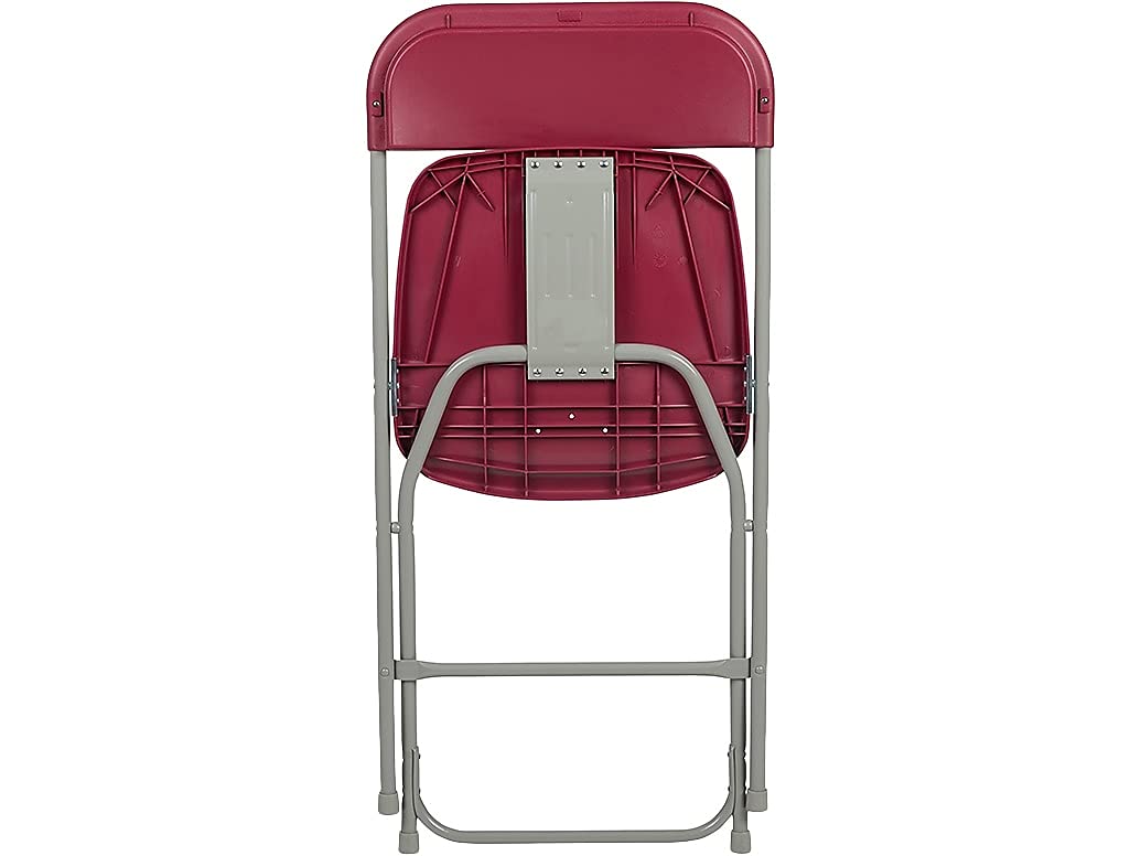Hercules™ Series Plastic Folding Chair - Red - 2 Pack 650LB Weight Capacity Comfortable Event Chair - Lightweight Folding Chair