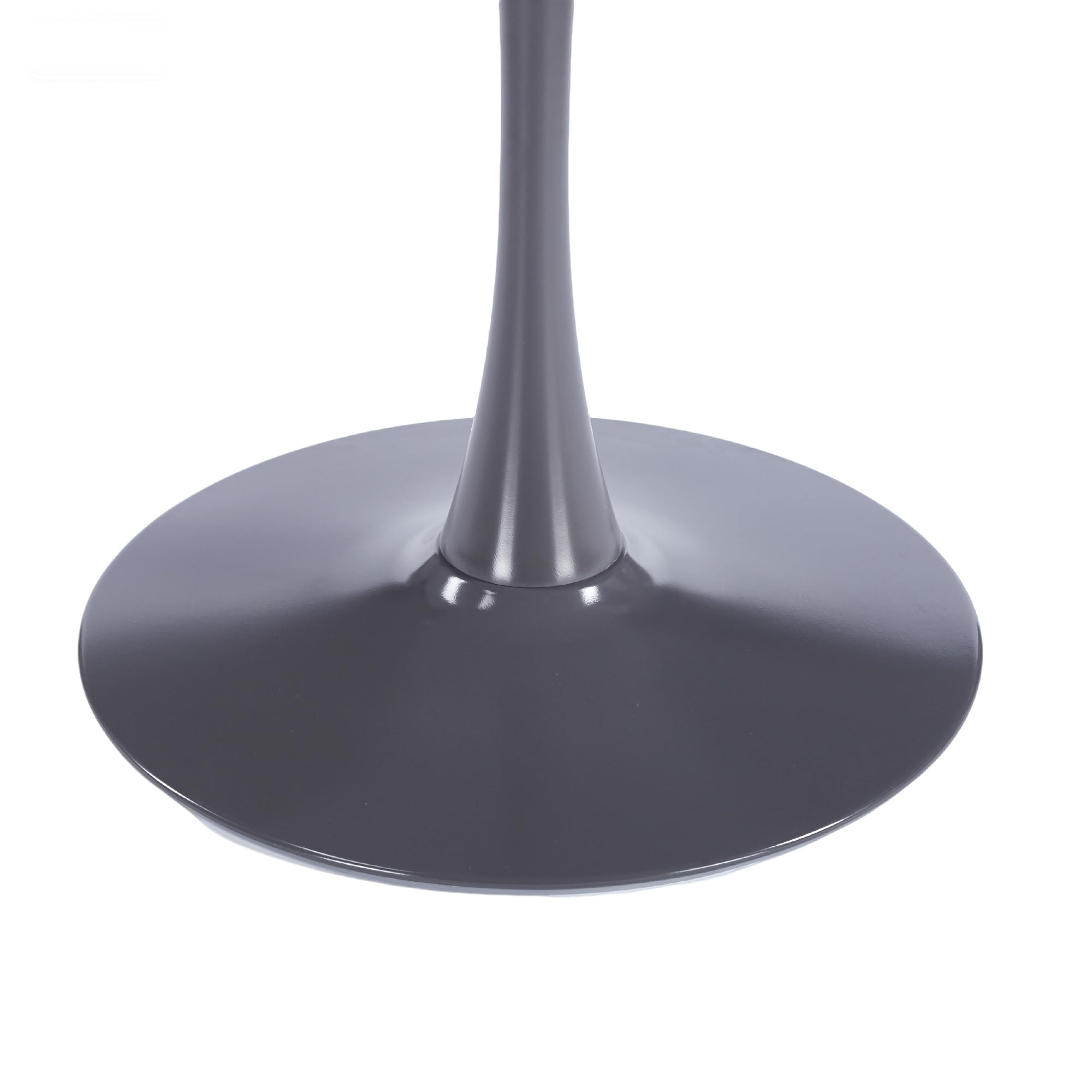 42" Tulip Table for 4-6 Persons Modern Round Dining Room Table, Mid-Century Modern Grey Small Kitchen Table with MDF Wooden Top, Leisure Coffee Table for Living Room, Dining Room, Office