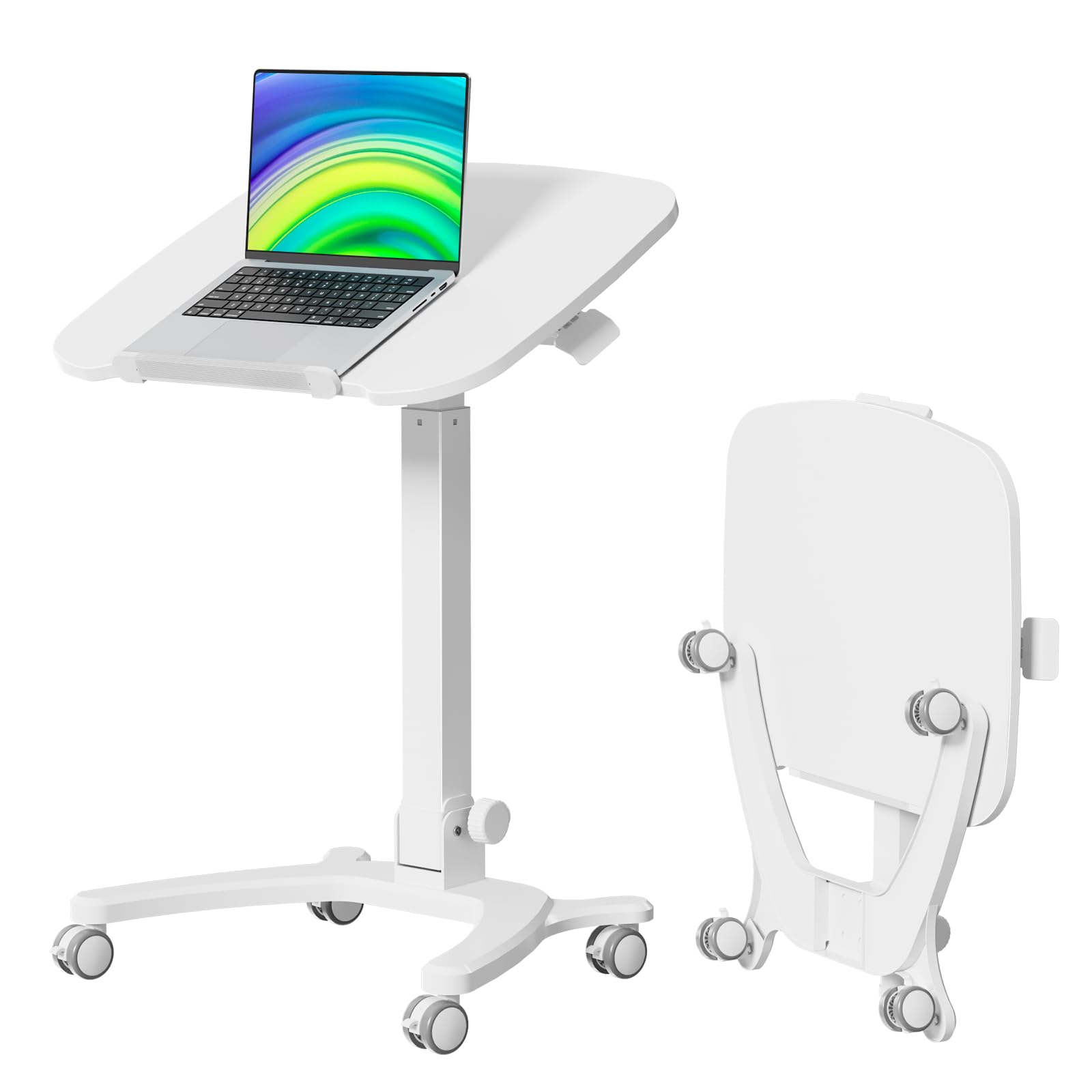 Foldable Mobile Standing Desk, 27