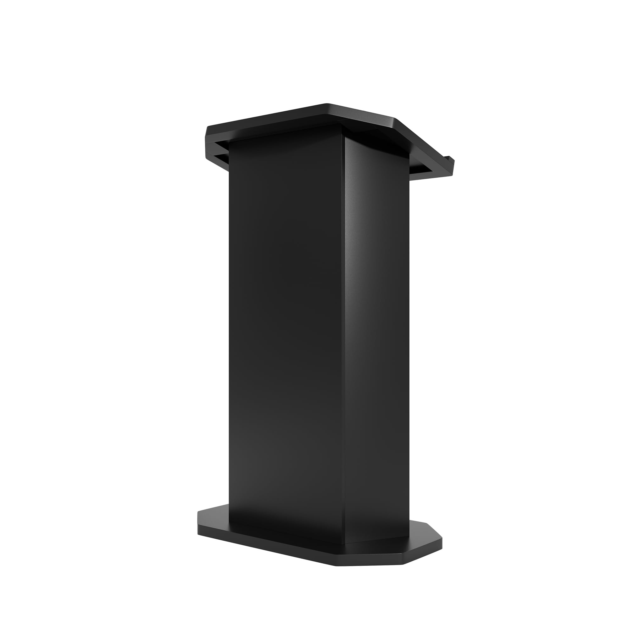 Wood Podium,Compact Podium Stand,15MM Particle Board,Pulpit with Storage,Mic Stand Space,Easy Installation Wooden Lectern for Restaurants,Churches,Seminars and Schools