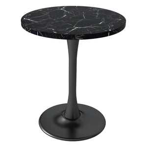 Black Marble Round Dining Table 24