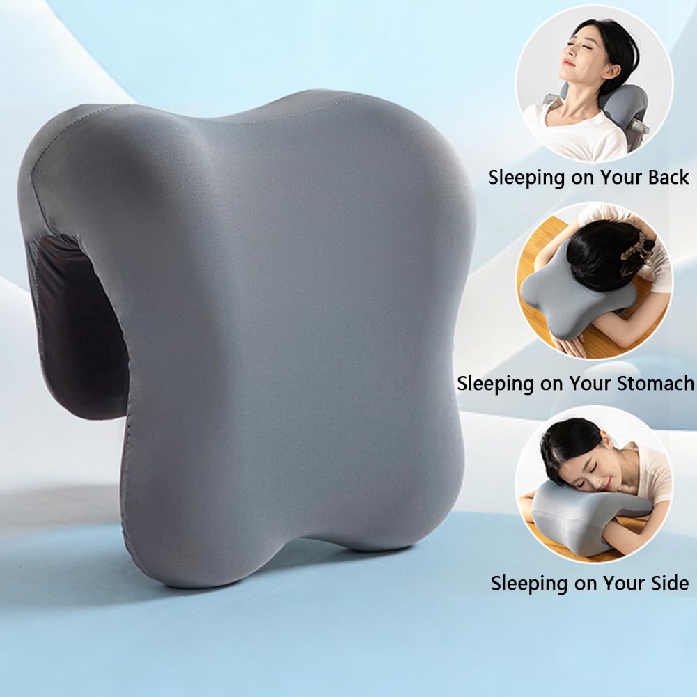 Office Chair Headrest, Memory Foam Neck Support Pillow for Napping, Headrest Pillow Back Support for Adults & Students, Universal Fit for Wheelchair/Office Chair (Green)