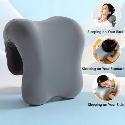 Office Chair Headrest, Memory Foam Neck Support Pillow for Napping, Headrest Pillow Back Support for Adults & Students, Universal Fit for Wheelchair/Office Chair (Blue)