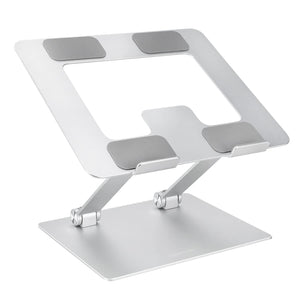 Sturdy and Portable Ergonomic Laptop Stand for Desk, Adjustable Riser, Fits all Laptops and Notebooks up to 17.3 Inch, Silver, 10 x 8.7 x 6 in