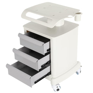 Mobile Ultrasound Trolley Cart Portable Ultrasound Imaging Scanner Vehicle Medical Beauty Storage Cart 110LBS Load with 4 Wheels 2 Brake for Hospital Office Bedroom Medical Clinic