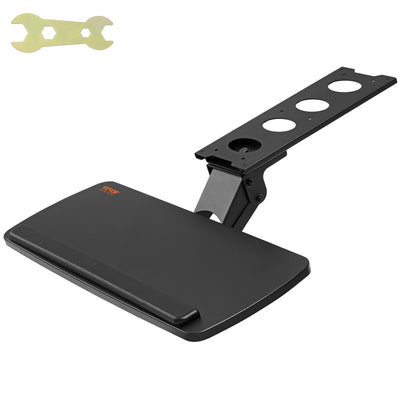 Under-Desk Keyboard Tray, Adjustable for Height and Tilt, Slide-Out Design, Spacious 25x9.8 Inch Surface, Ideal for Home and Office Use