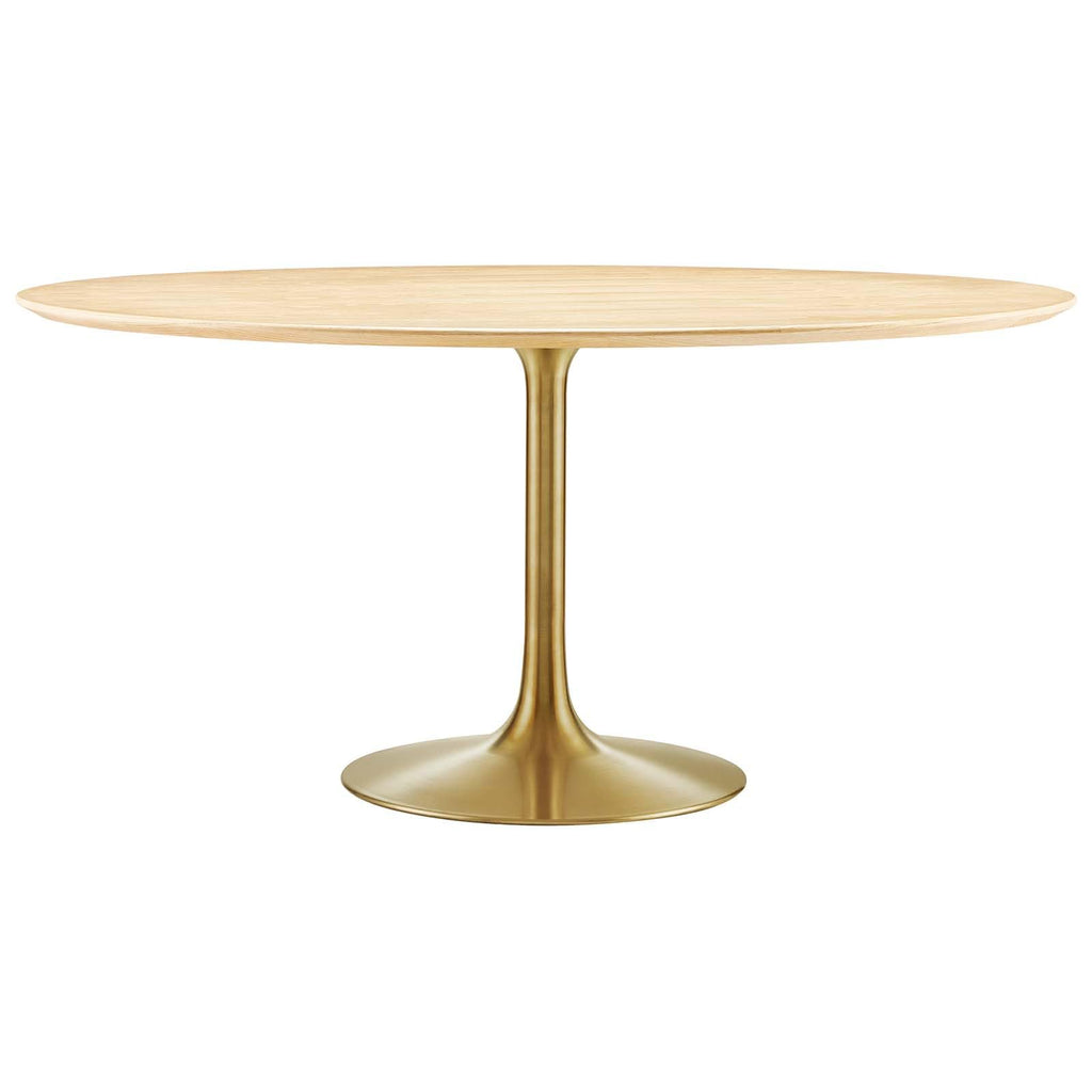 Dining Table, 60", Gold Natural