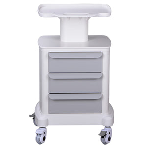 Professional-Grade 3-Drawer Utility Cart on Wheels - Trolley Cart w/ 3 Drawers & Utility Desk - Mobile Storage Cart, Cavitation Machine, Salon Supplies - Max 50kg/110lb Load…
