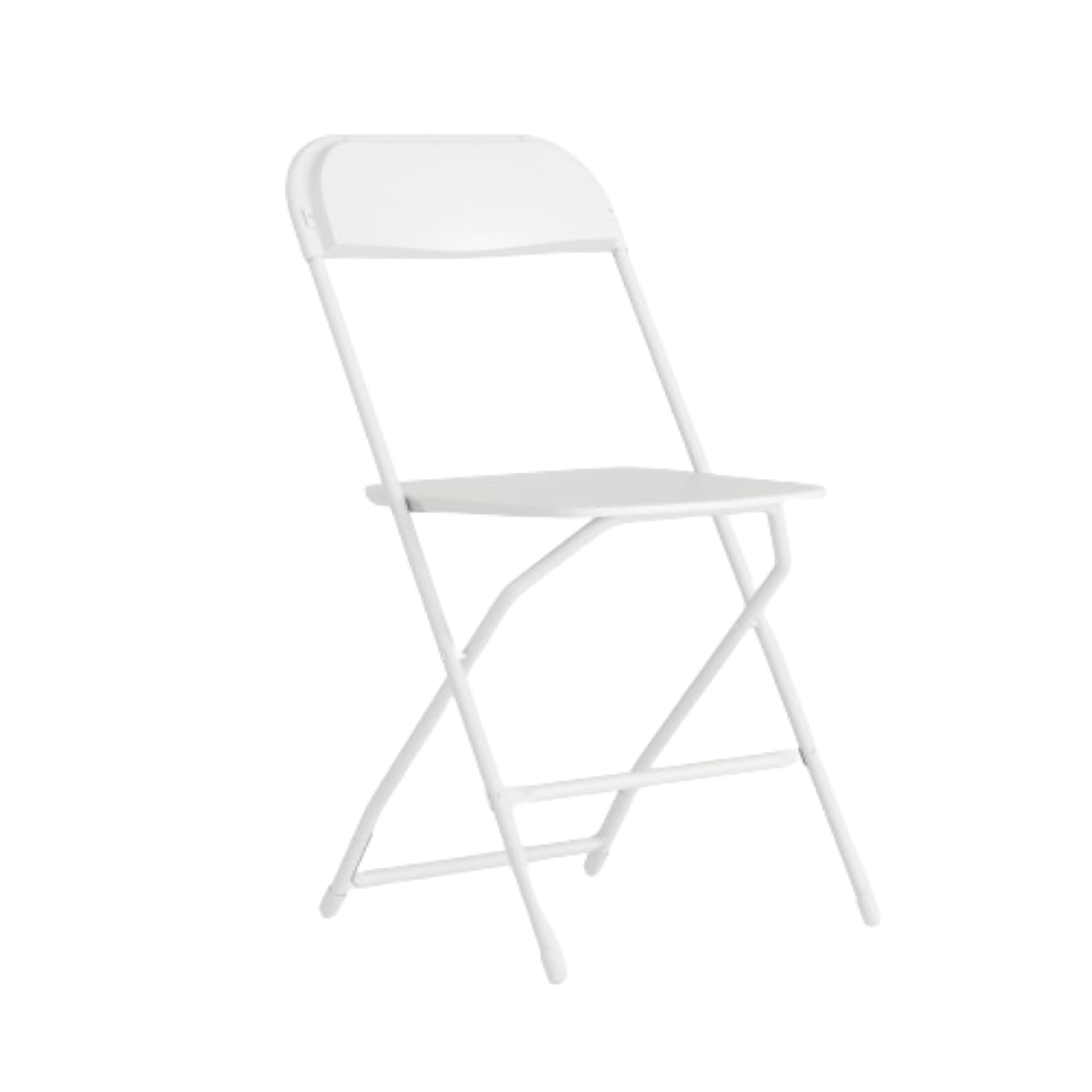 Hercules Series Plastic Folding Chair - White - 650LB Weight Capacity Comfortable Event Chair - Lightweight Folding Chair