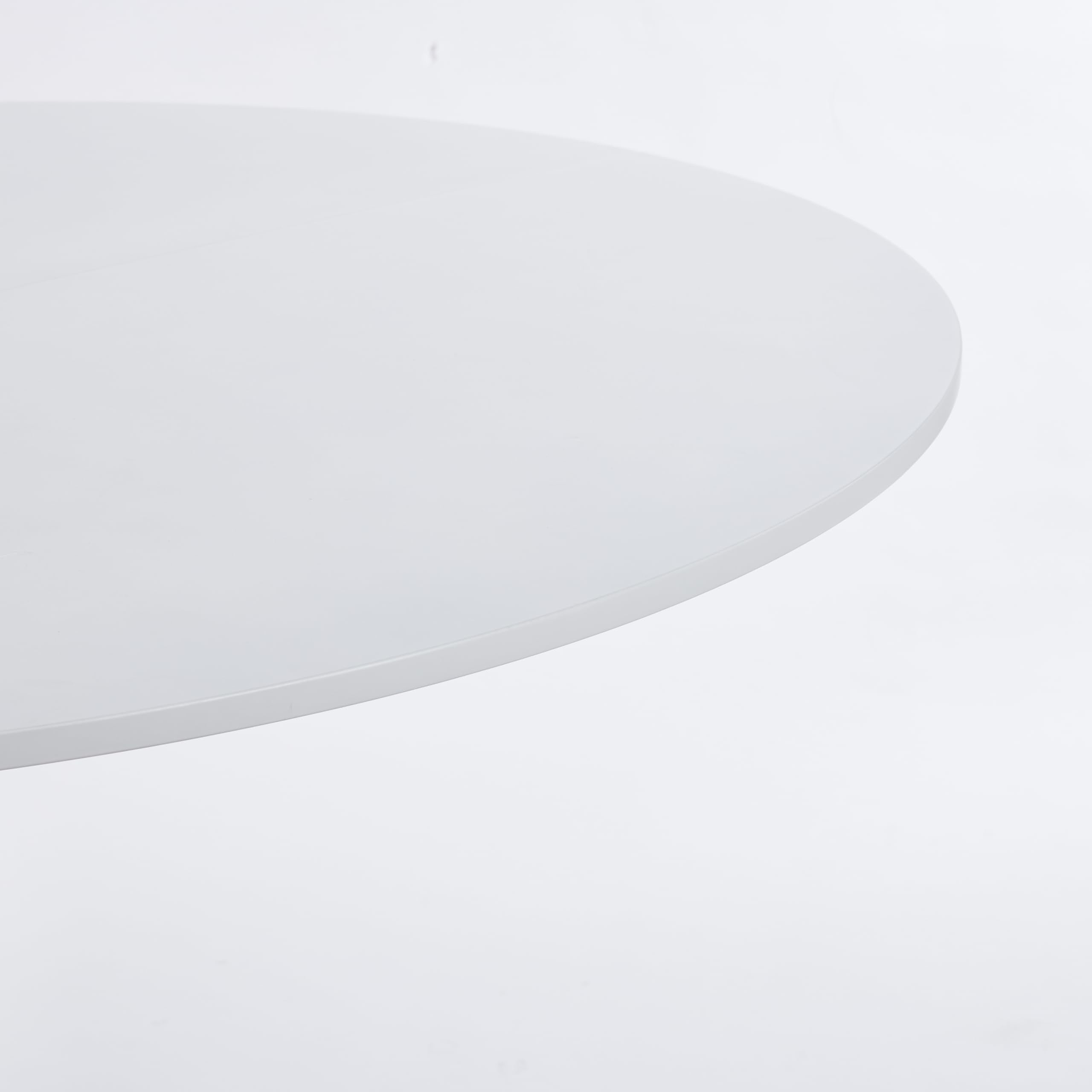 42" Round Tulip Dining Table, Mid-Century Tulip Table Kitchen Tulip Dining Table 2-4 People with MDF Table Top &Metal Base for Office Living Room
