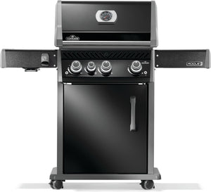 Rogue PRO 425 Propane Gas Grill with Infrared Side Burner, Black, Durable 4-Burner Backyard Grill