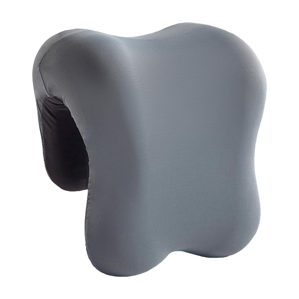 Office Chair Headrest, Memory Foam Neck Support Pillow for Napping, Headrest Pillow Back Support for Adults & Students, Universal Fit for Wheelchair/Office Chair (Grey)