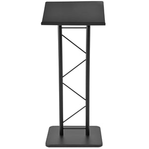 Large portable Lectern, Stand Up Church Pulpit, Slanted  Lectern conference, Podium for Speakers, Speeches and Other Occasions- Truss Lectern, Black Powder Coat Finish, Metal