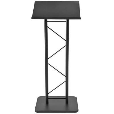 Large portable Lectern, Stand Up Church Pulpit, Slanted  Lectern conference, Podium for Speakers, Speeches and Other Occasions- Truss Lectern, Black Powder Coat Finish, Metal