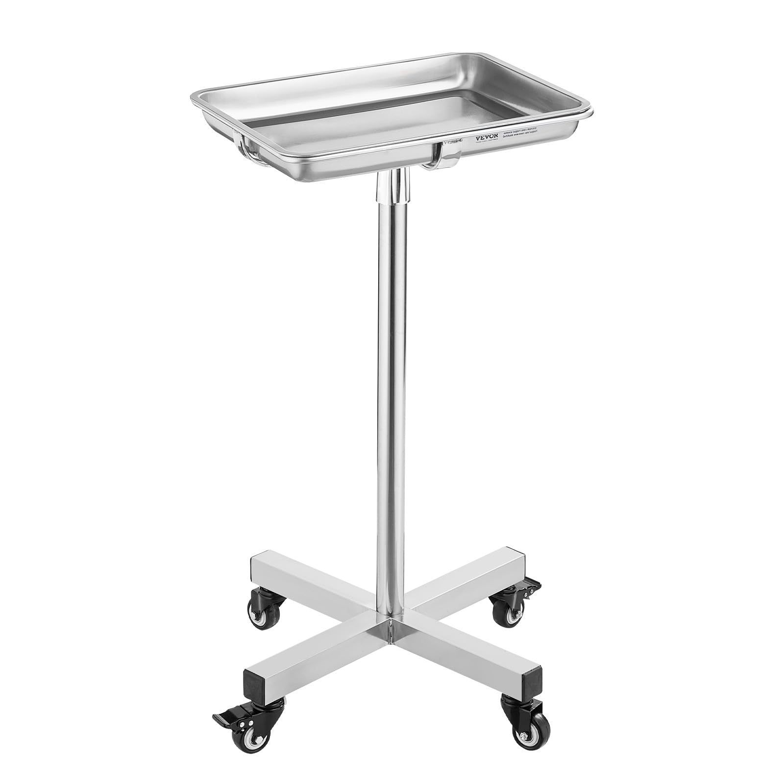 Mayo Stand, Stainless Steel Mayo Tray, Load Capacity up to 36 lbs, Adjustable Height 31.9