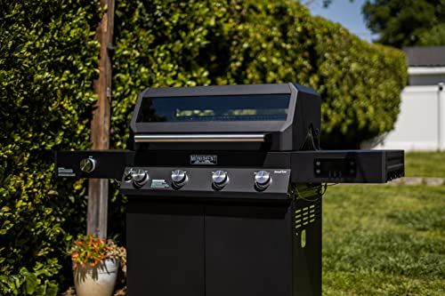 Denali 425 4-Burner Liquid Propane Gas Smart bbq Grill Stainless Steel with BBQ Cover (2 items)