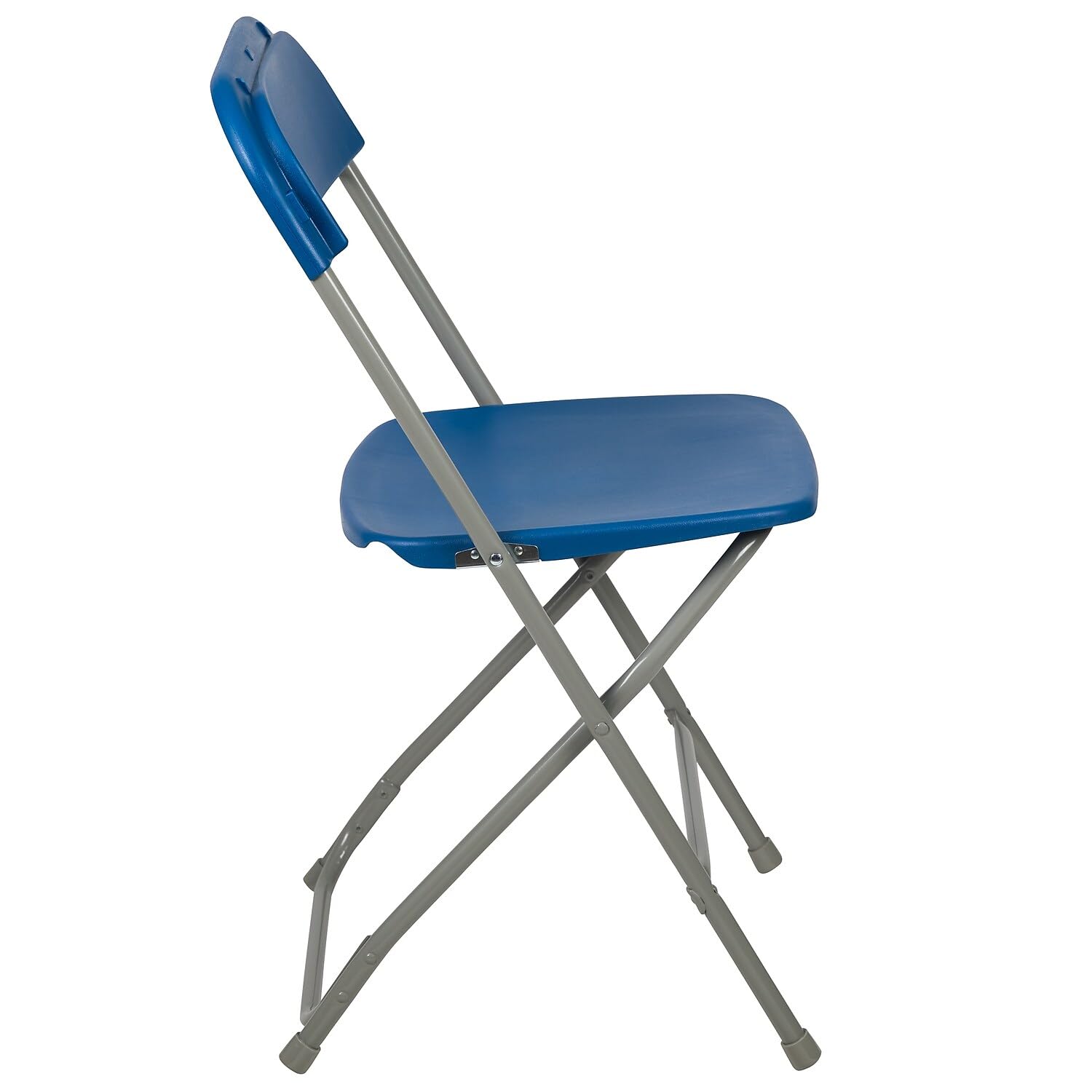 Hercules Series Plastic Folding Chair - Blue - 650LB Weight Capacity Comfortable Event Chair - Lightweight Folding Chair