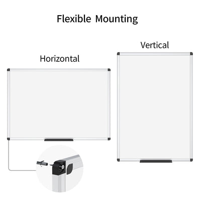 Dry Erase Board/Whiteboard, 36 X 24 Inches, Wall Mounted Board for School Office and Home