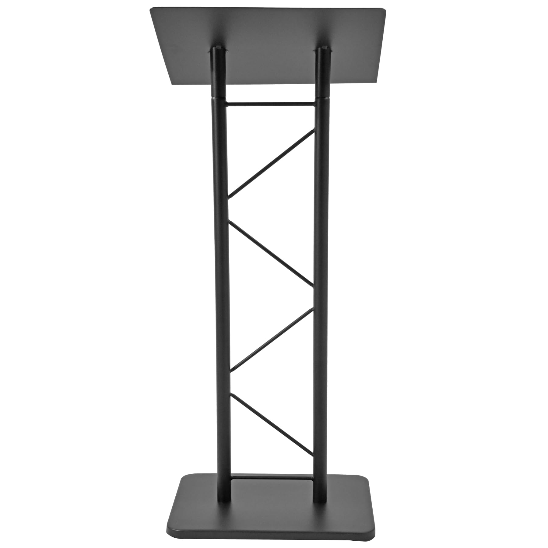 Large portable Lectern, Stand Up Church Pulpit, Slanted  Lectern conference, Podium for Speakers, Speeches and Other Occasions- Truss Lectern, Black Powder Coat Finish, Metal