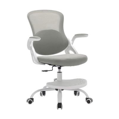 Kids Desk Chair,Ergonomic Study Chair with Adjustable Height,Swivel Mesh Desk Chair with Wheels,Home Office Chair for Children in Home Bedroom Grey