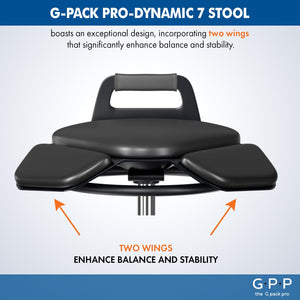 Standing Desk Stool – Ergonomic 360° Swivel Chair with Adjustable Height (19.6–29.8 in) for Comfortable Sitting or Leaning