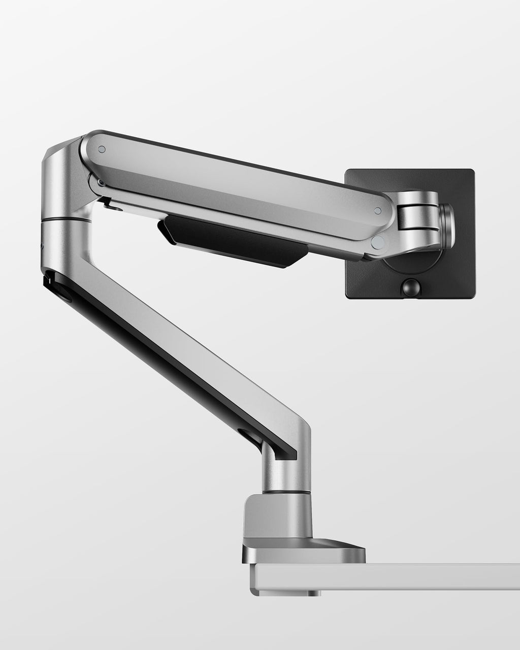 Deluxe Monitor Arm up to 40 Inch Holds 26.4 lbs Curved Screens Aluminum Fully Motion Adjustable Single Monitor Stand with Clamp/Grommet Desk Mount, Quick Release Plate,75/100mm VESA, MA1008SL
