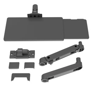 Upgraded LX Pro Premium Keyboard Arm, Wall Mount Adjustable Keyboard Tray – Dark Grey