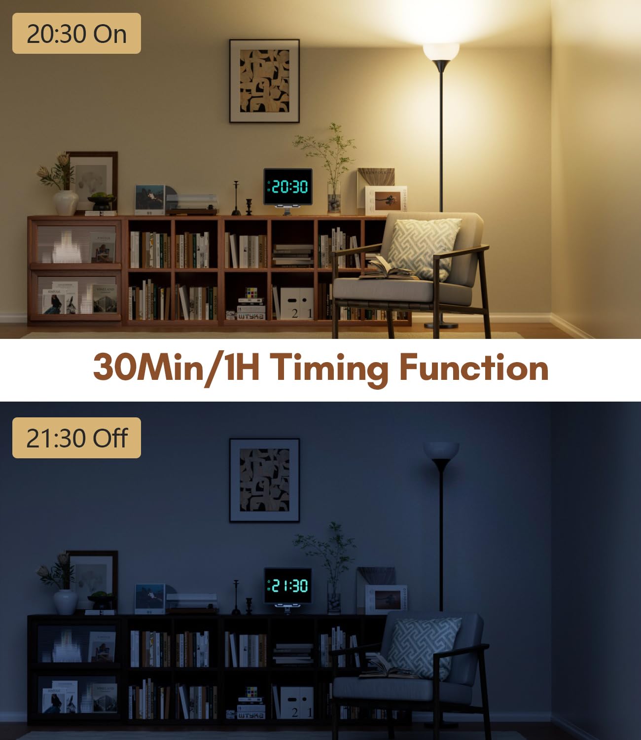 Torchiere Floor Lamp,1200LM Dimmable Standing Lamps with Remote and Foot Switch,Custom Color Temperature Super Bright Tall Lamp for Living Room Bedroom Office,Floor Light with 12W LED Bulb