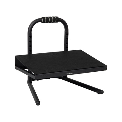 Foot Rest, Under Desk at Work, Ergonomic, Height Adjustable, Office, Metal, Black
