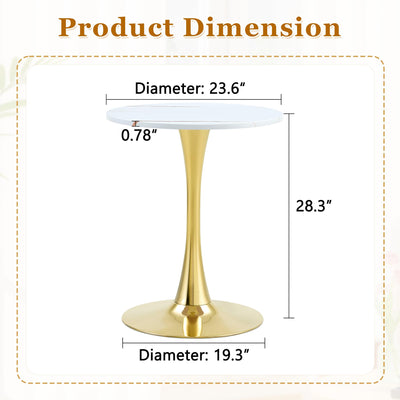 Round Dining Table, 23.6