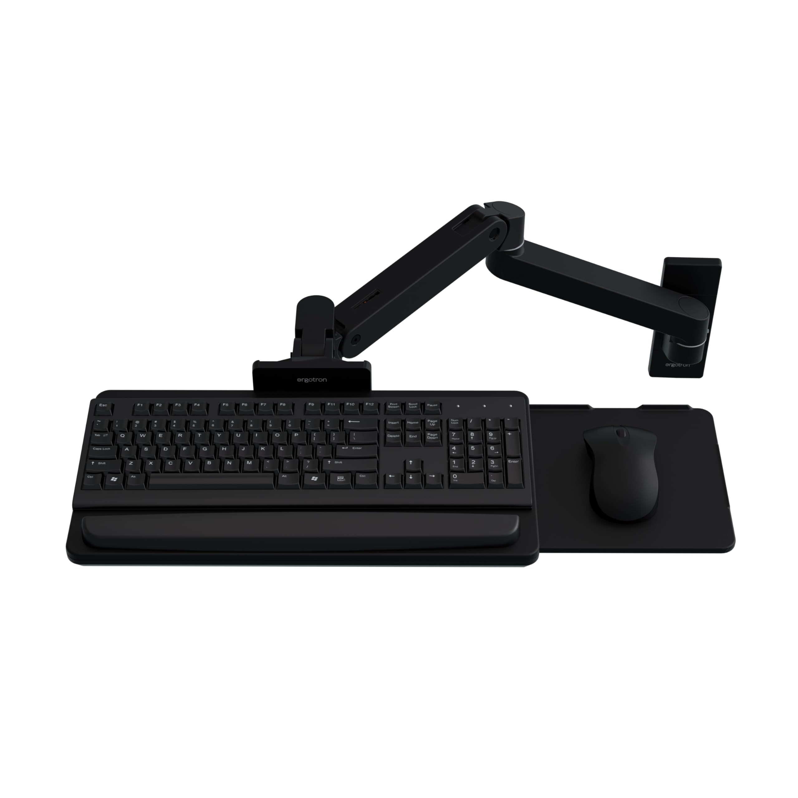 Upgraded LX Pro Premium Keyboard Arm, Wall Mount Adjustable Keyboard Tray – Matte Black