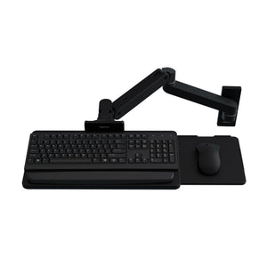 Upgraded LX Pro Premium Keyboard Arm, Wall Mount Adjustable Keyboard Tray – Matte Black