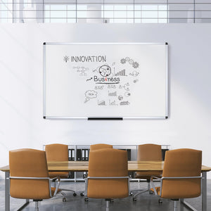 Large Dry Erase Board/Wall Mounted Whiteboard, 60 x 36 Inches